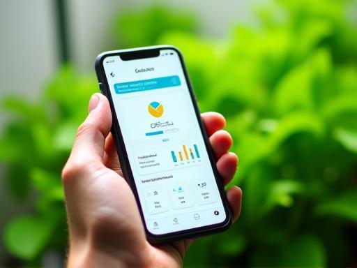 Smartphone met GroeiTech plantbeheer-app